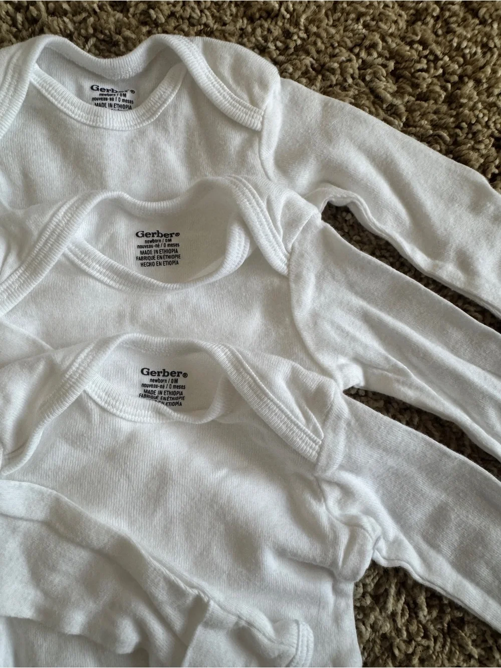 Nike & GERBER NEVER WORN Newborn Onesie Bundle